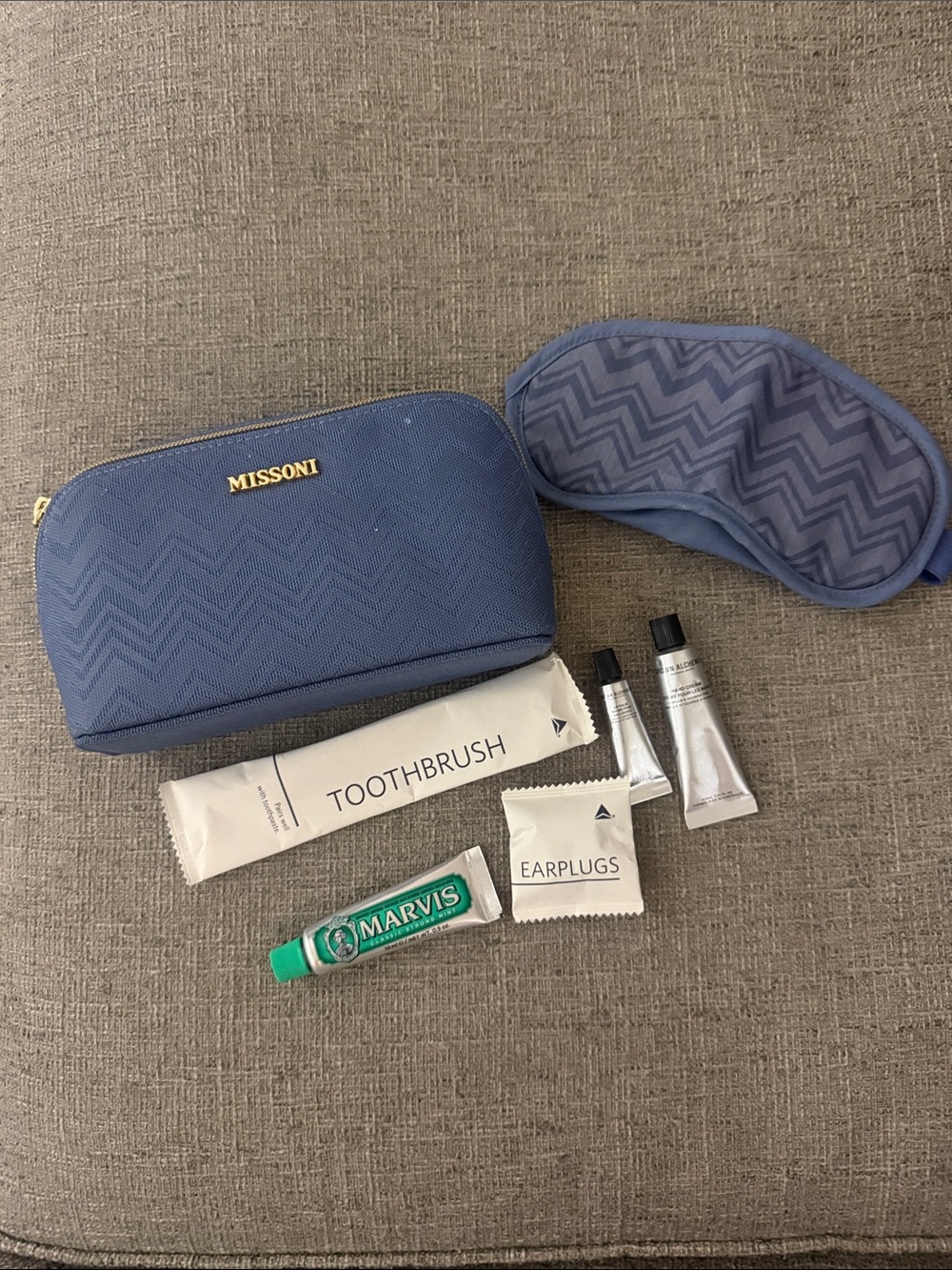 NEW Missoni Delta One First Class Luxury Chevron Toiletry Bag x Grown Alchemist